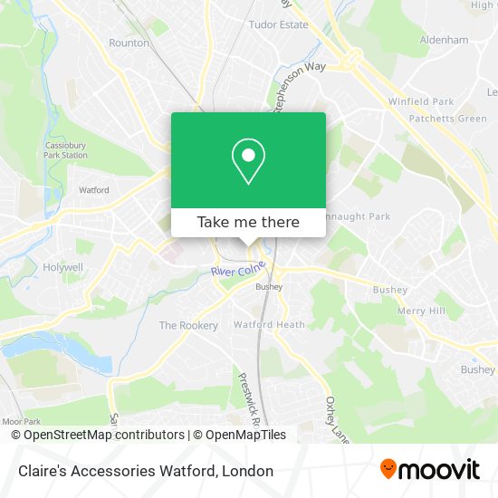 Claire's Accessories Watford map