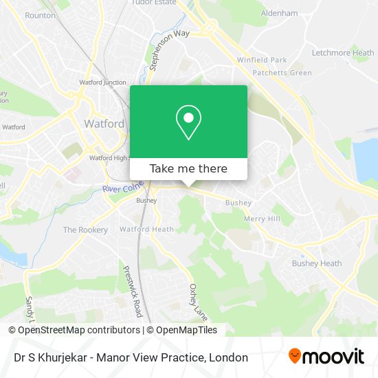 Dr S Khurjekar - Manor View Practice map