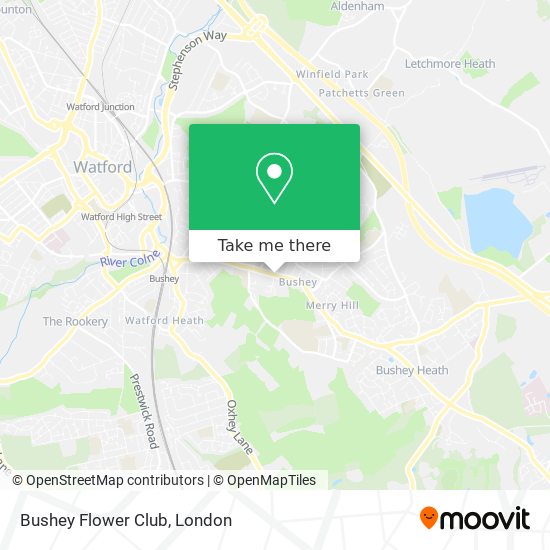 Bushey Flower Club map