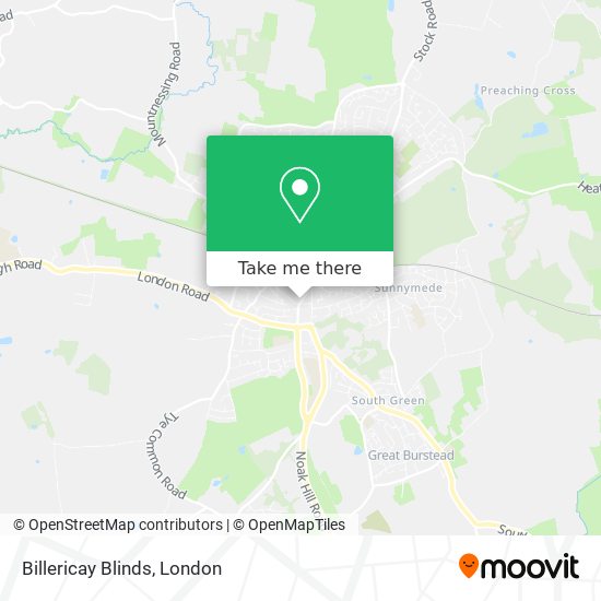 Billericay Blinds map