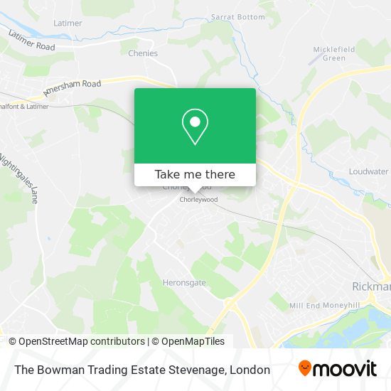 The Bowman Trading Estate Stevenage map