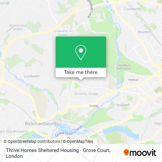 Thrive Homes Sheltered Housing - Grove Court map