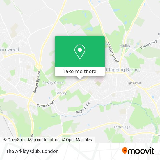 The Arkley Club map