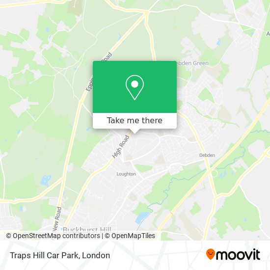 Traps Hill Car Park map