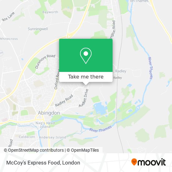 McCoy's Express Food map