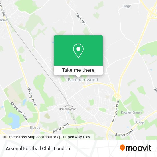 Arsenal Football Club map