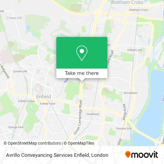 Avrillo Conveyancing Services Enfield map