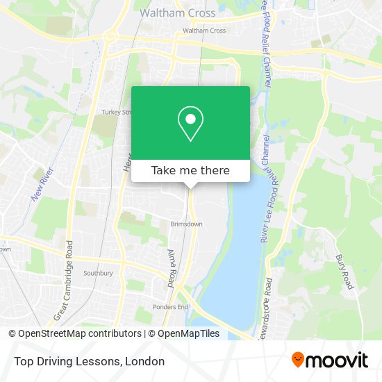 Top Driving Lessons map