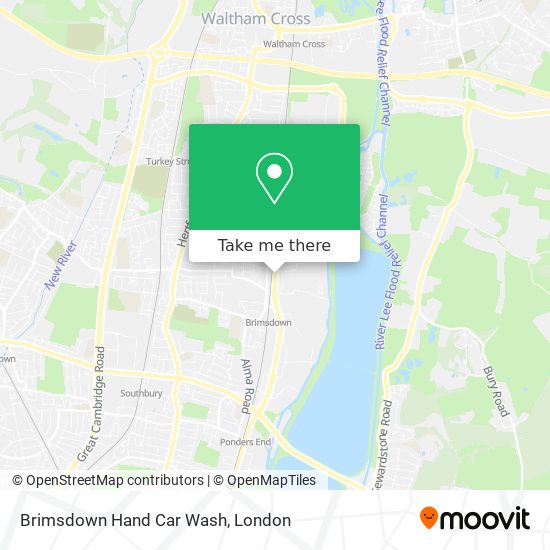 Brimsdown Hand Car Wash map