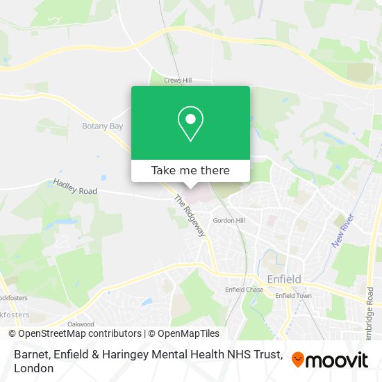 Barnet, Enfield & Haringey Mental Health NHS Trust map