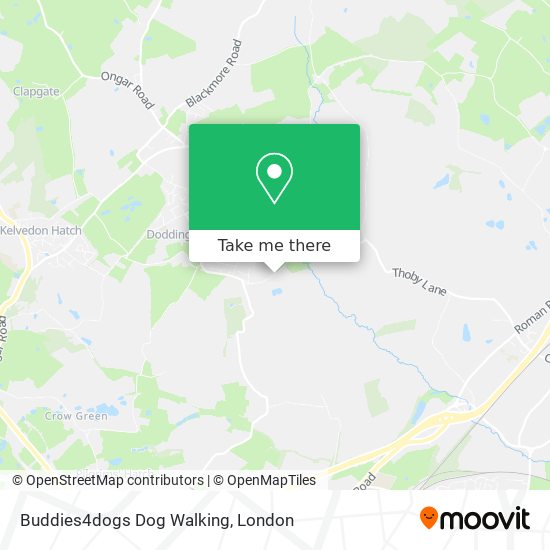 Buddies4dogs Dog Walking map