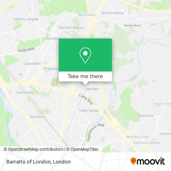 Barratts of London map
