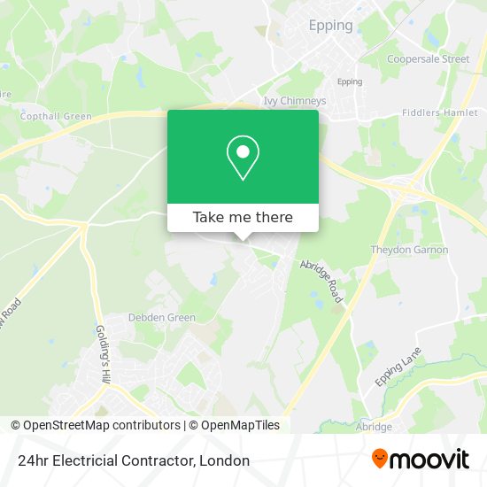24hr Electricial Contractor map