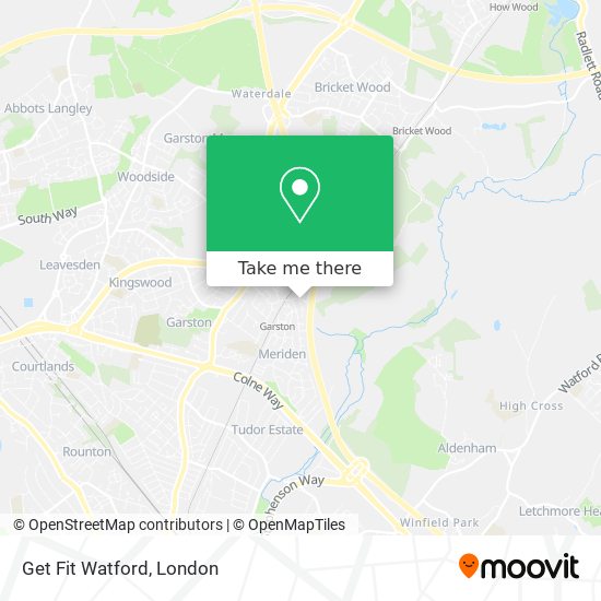 Get Fit Watford map