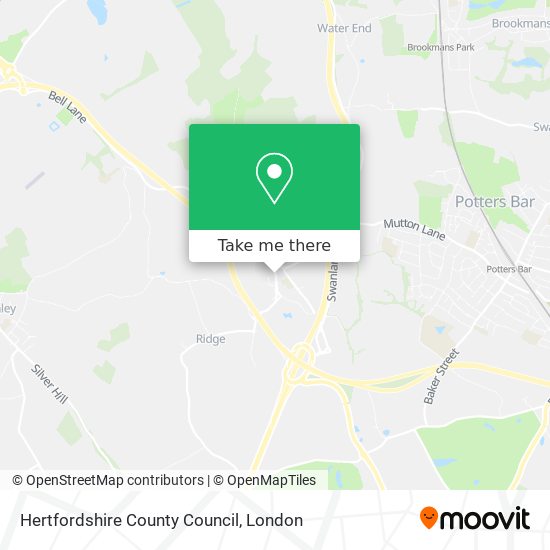 Hertfordshire County Council map