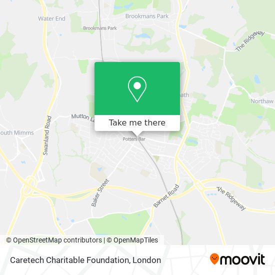 Caretech Charitable Foundation map