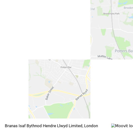 Branas Isaf Bythnod Hendre Llwyd Limited map