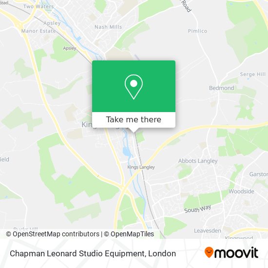Chapman Leonard Studio Equipment map
