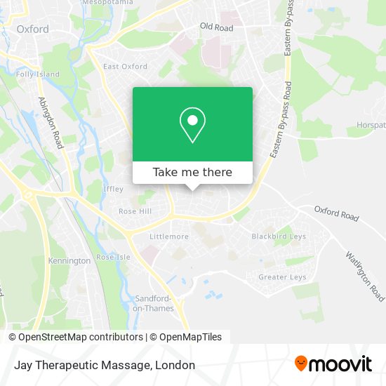 Jay Therapeutic Massage map