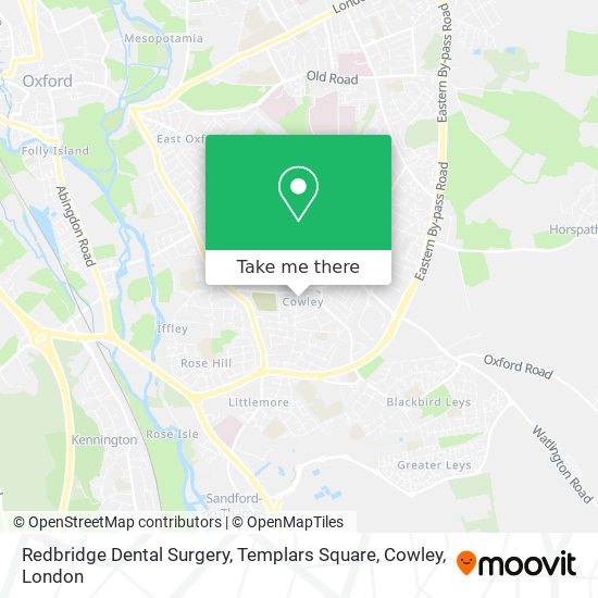 Redbridge Dental Surgery, Templars Square, Cowley map