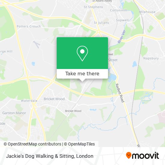 Jackie's Dog Walking & Sitting map