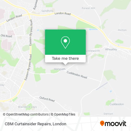 CBM Curtainsider Repairs map