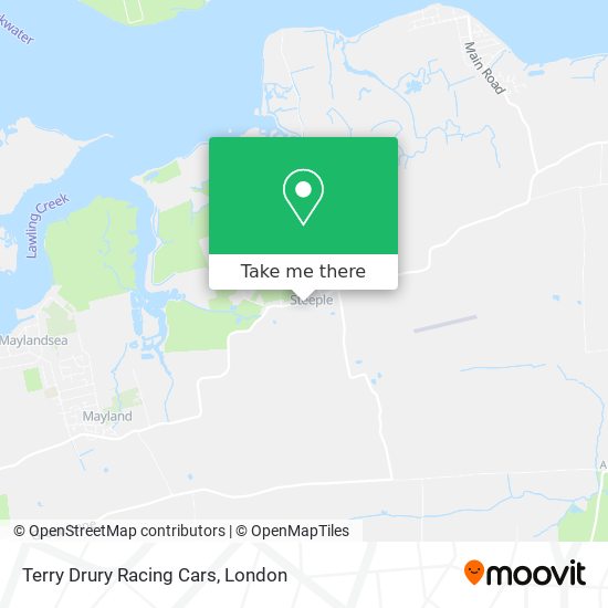 Terry Drury Racing Cars map