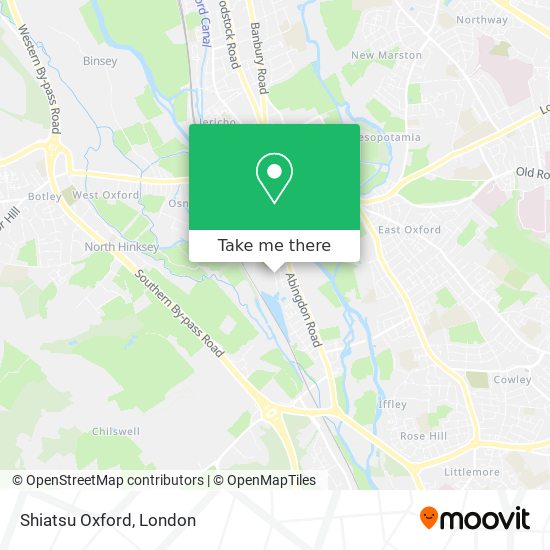Shiatsu Oxford map