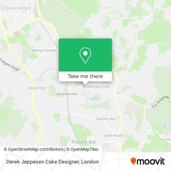 Derek Jeppesen Cake Designer map