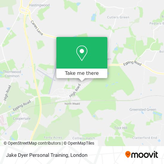 Jake Dyer Personal Training map