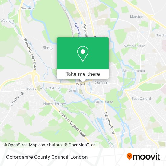 Oxfordshire County Council map