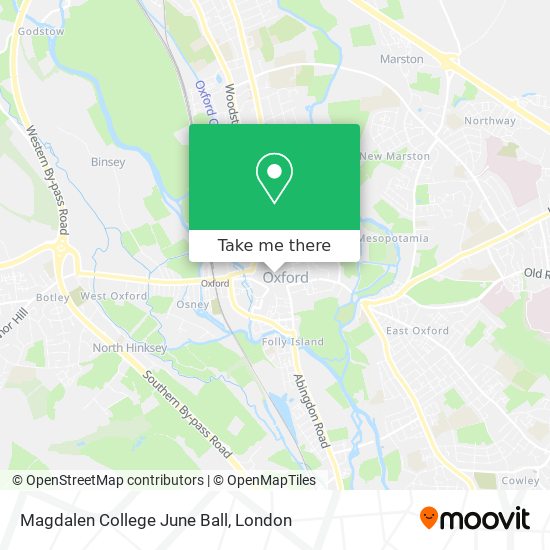 Magdalen College June Ball map