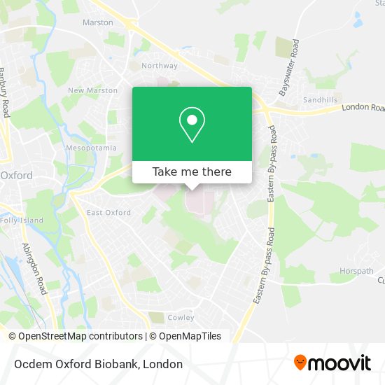 Ocdem Oxford Biobank map