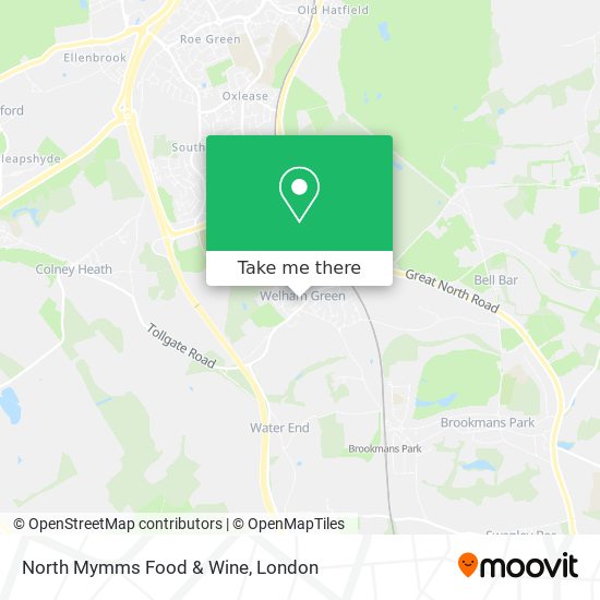 North Mymms Food & Wine map