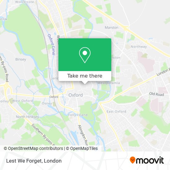 Lest We Forget map