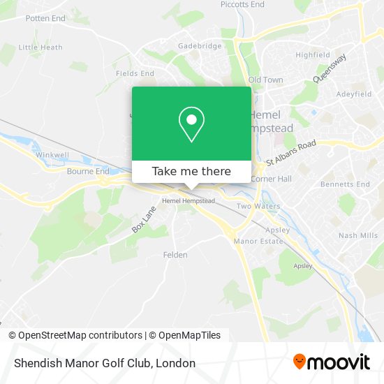 Shendish Manor Golf Club map