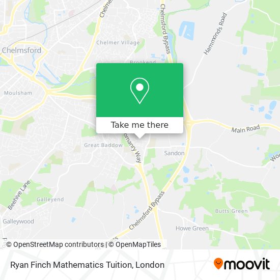 Ryan Finch Mathematics Tuition map