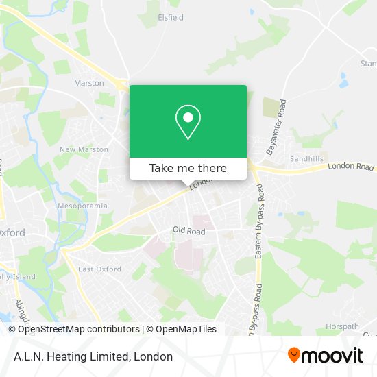 A.L.N. Heating Limited map