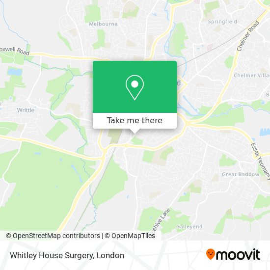 Whitley House Surgery map