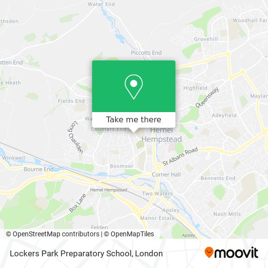 Lockers Park Preparatory School map