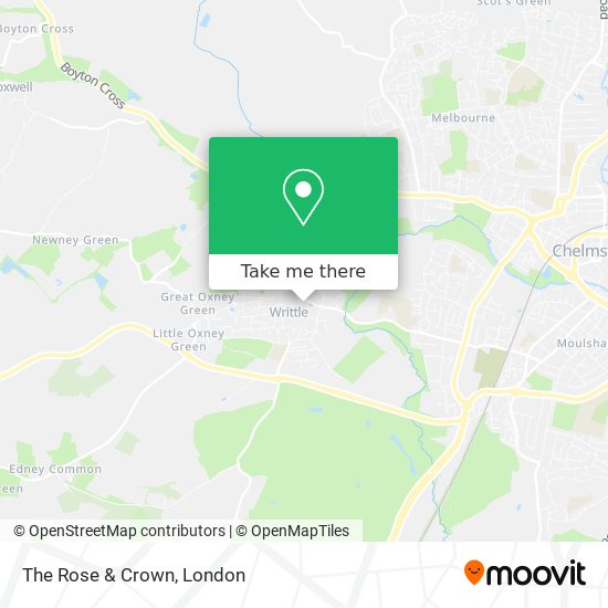 The Rose & Crown map