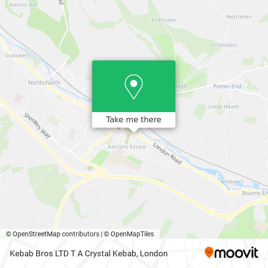 Kebab Bros LTD T A Crystal Kebab map
