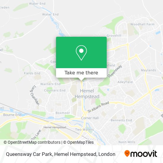 Queensway Car Park, Hemel Hempstead map