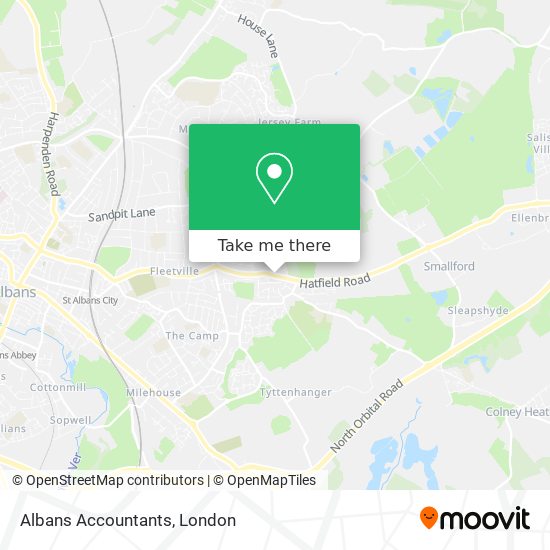 Albans Accountants map