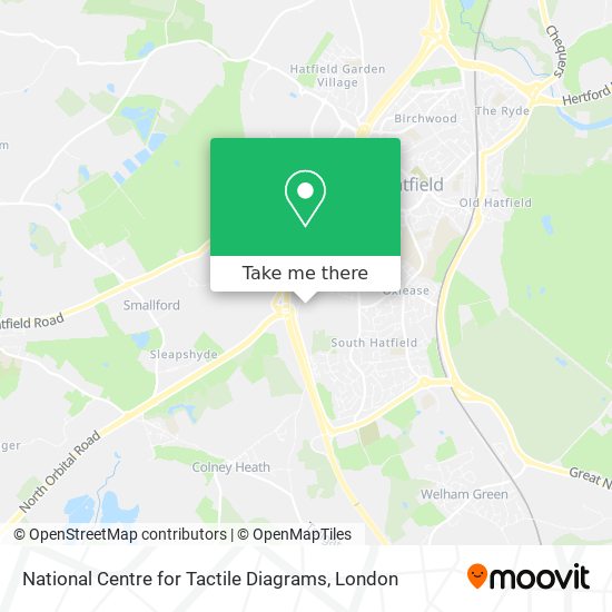 National Centre for Tactile Diagrams map