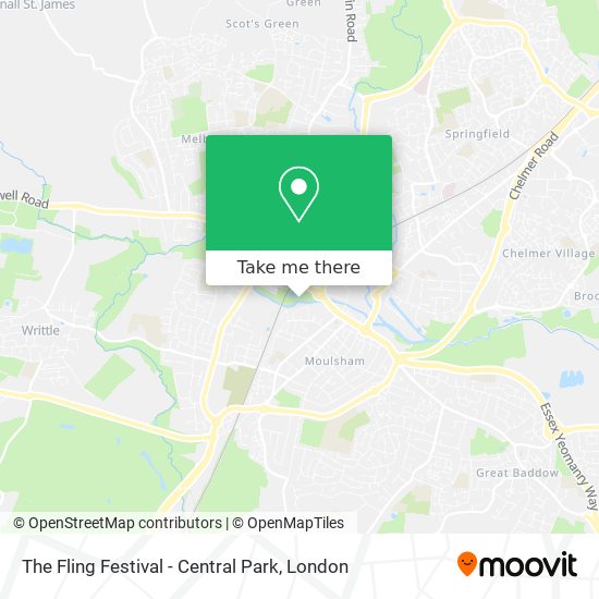 The Fling Festival - Central Park map