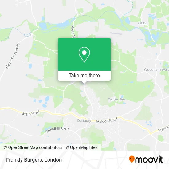 Frankly Burgers map