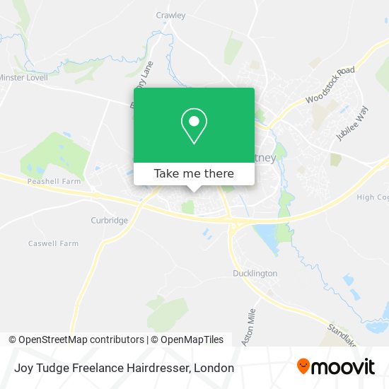 Joy Tudge Freelance Hairdresser map