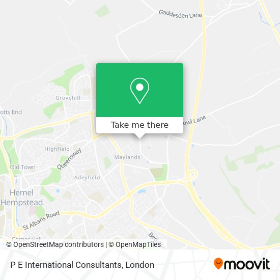 P E International Consultants map