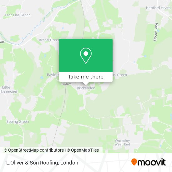 L.Oliver & Son Roofing map
